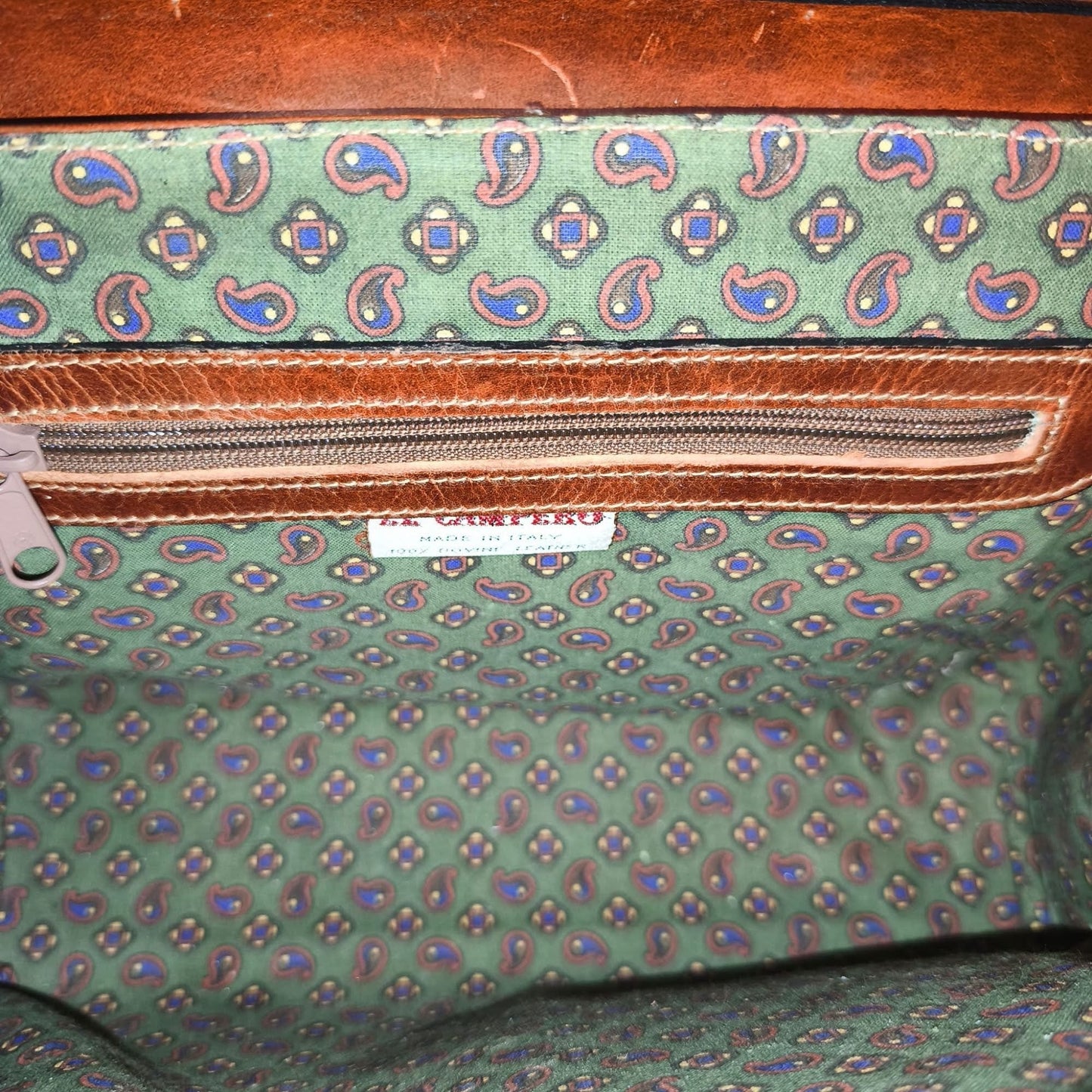 Borsa vintage in cuoio El Campero