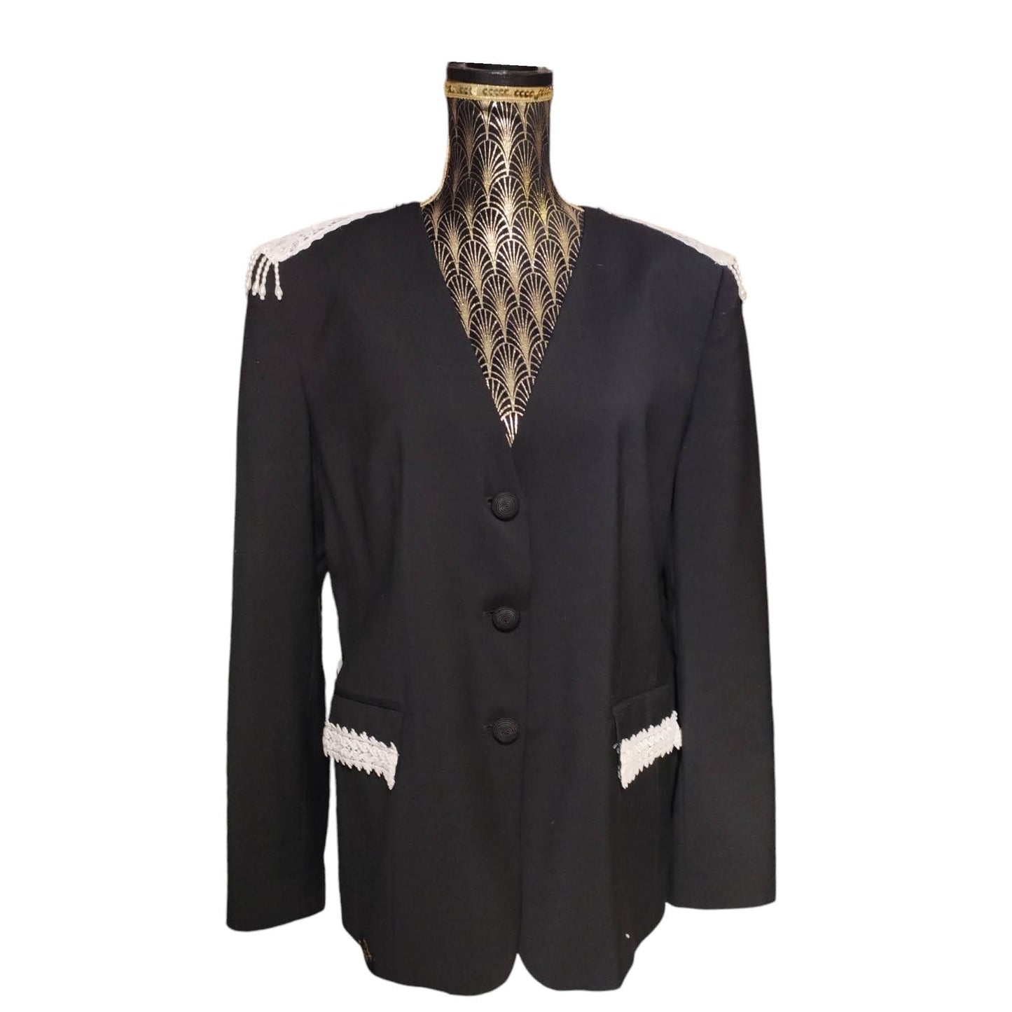 Giacca vintage parigina nera custom