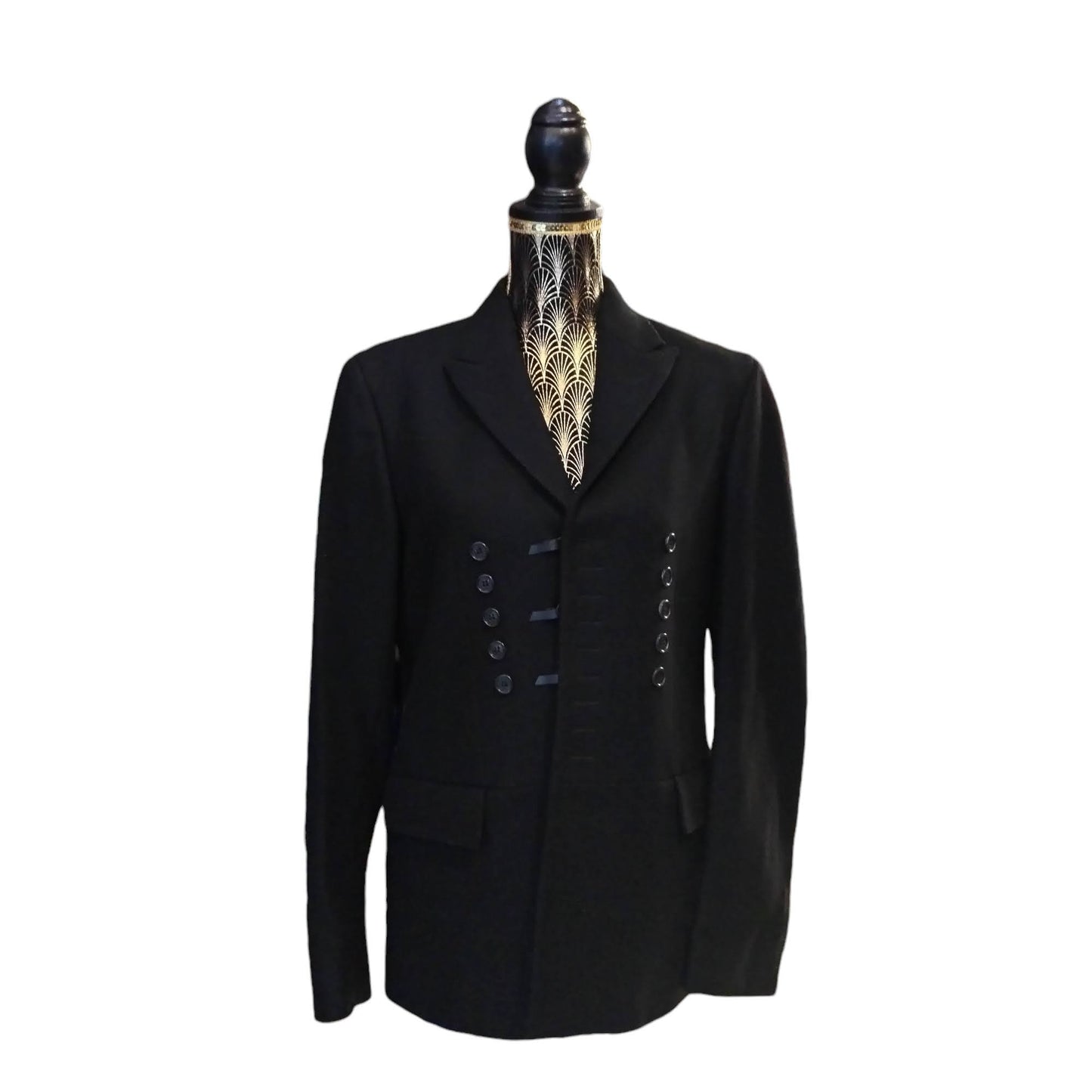 Giacca nera vintage in lana Christian Dior