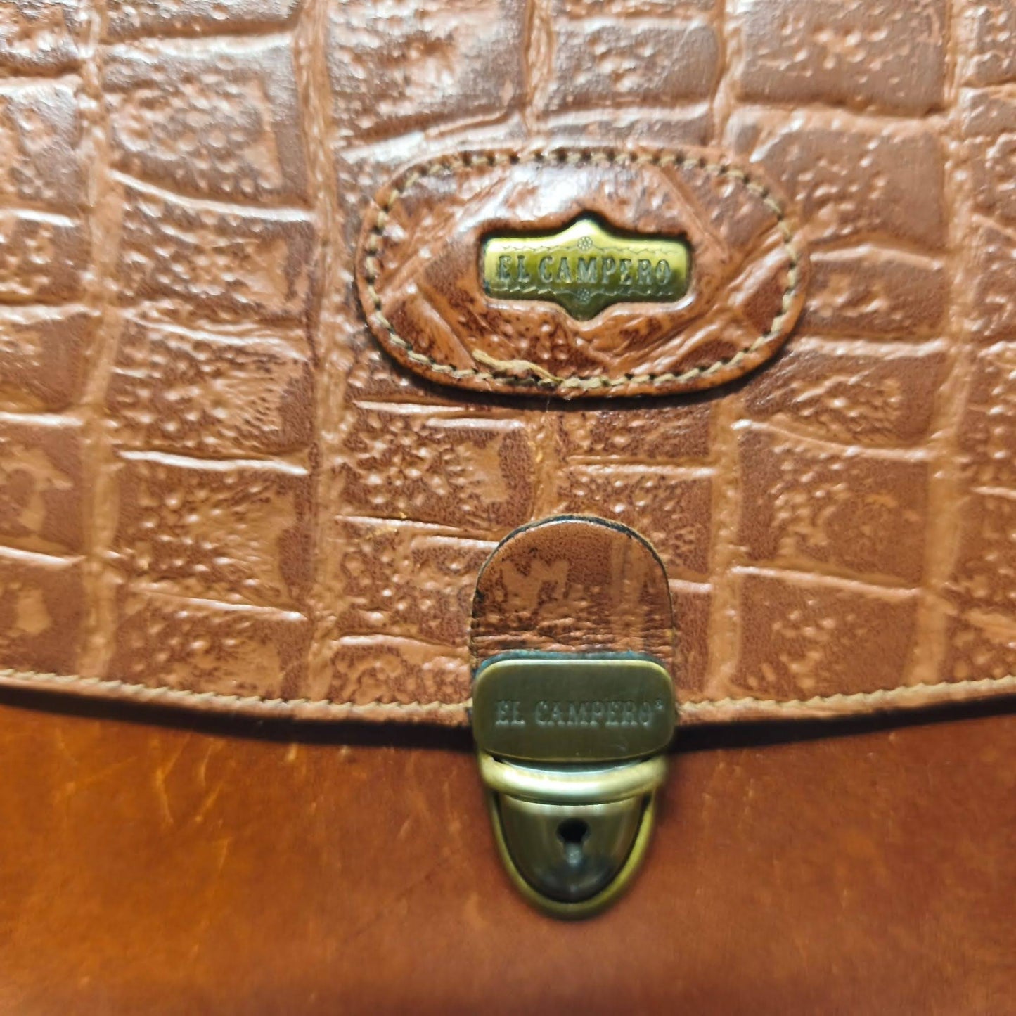 Borsa vintage in cuoio El Campero