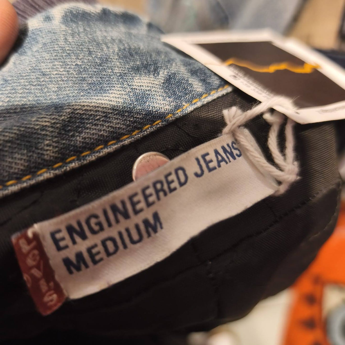 Giacca vintage in jeans Levi's Engineered trapuntata Taglia M