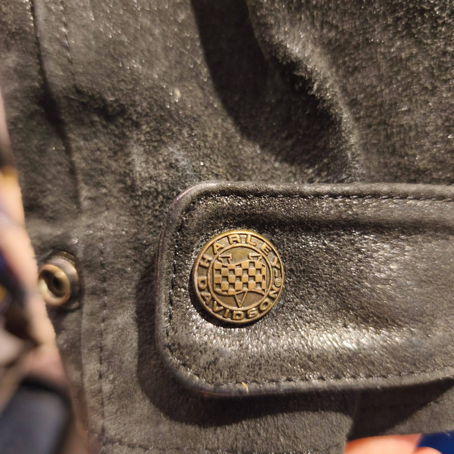 Giacca vintage in pelle Harley Davidson taglia L