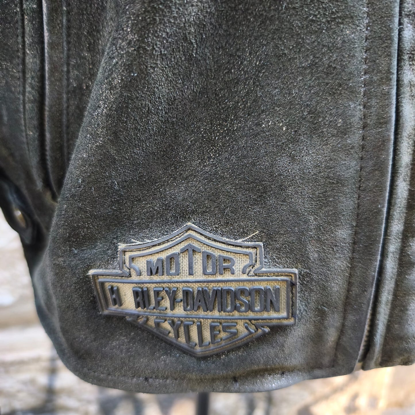Giacca vintage in pelle Harley Davidson taglia L