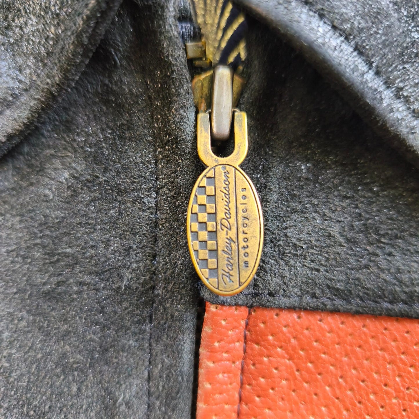 Giacca vintage in pelle Harley Davidson taglia L