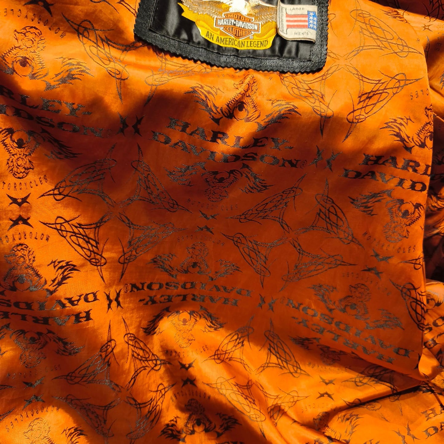 Giacca vintage in pelle Harley Davidson taglia L