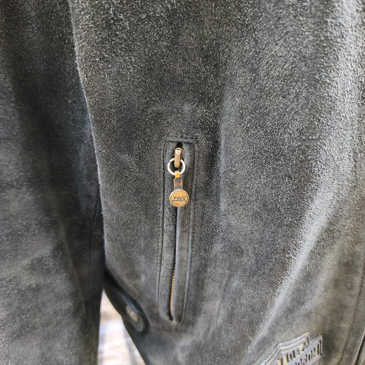 Giacca vintage in pelle Harley Davidson taglia L