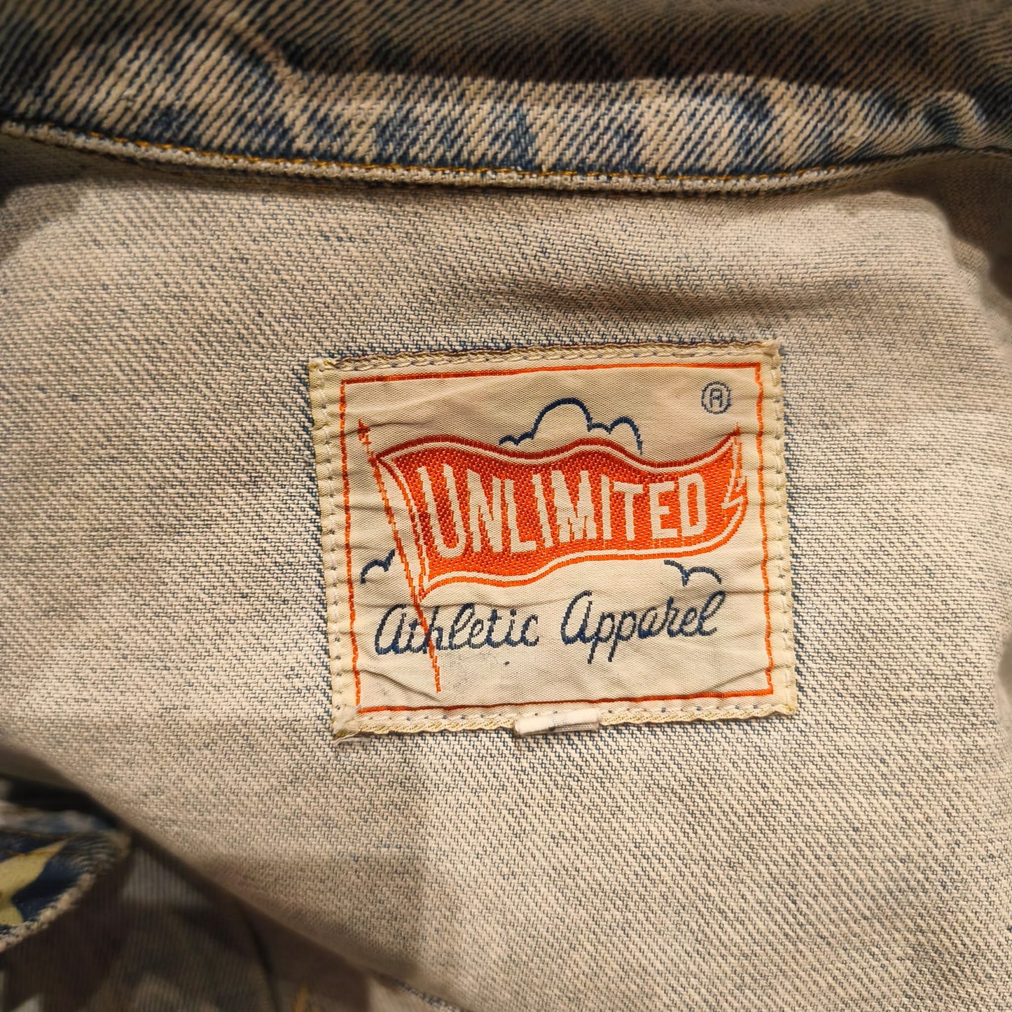 Giacca vintage in jeans Unlimited Rebel Rider Taglia xl