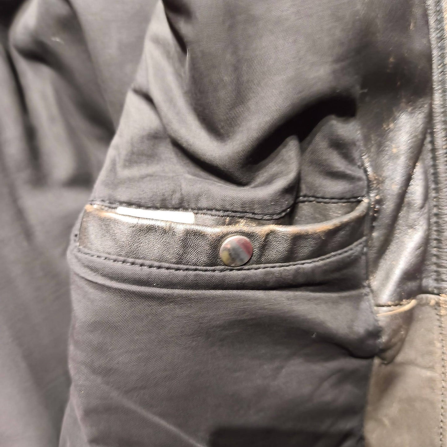 Giacca vintage in pelle Harley Davidson smanicabile Taglia xl