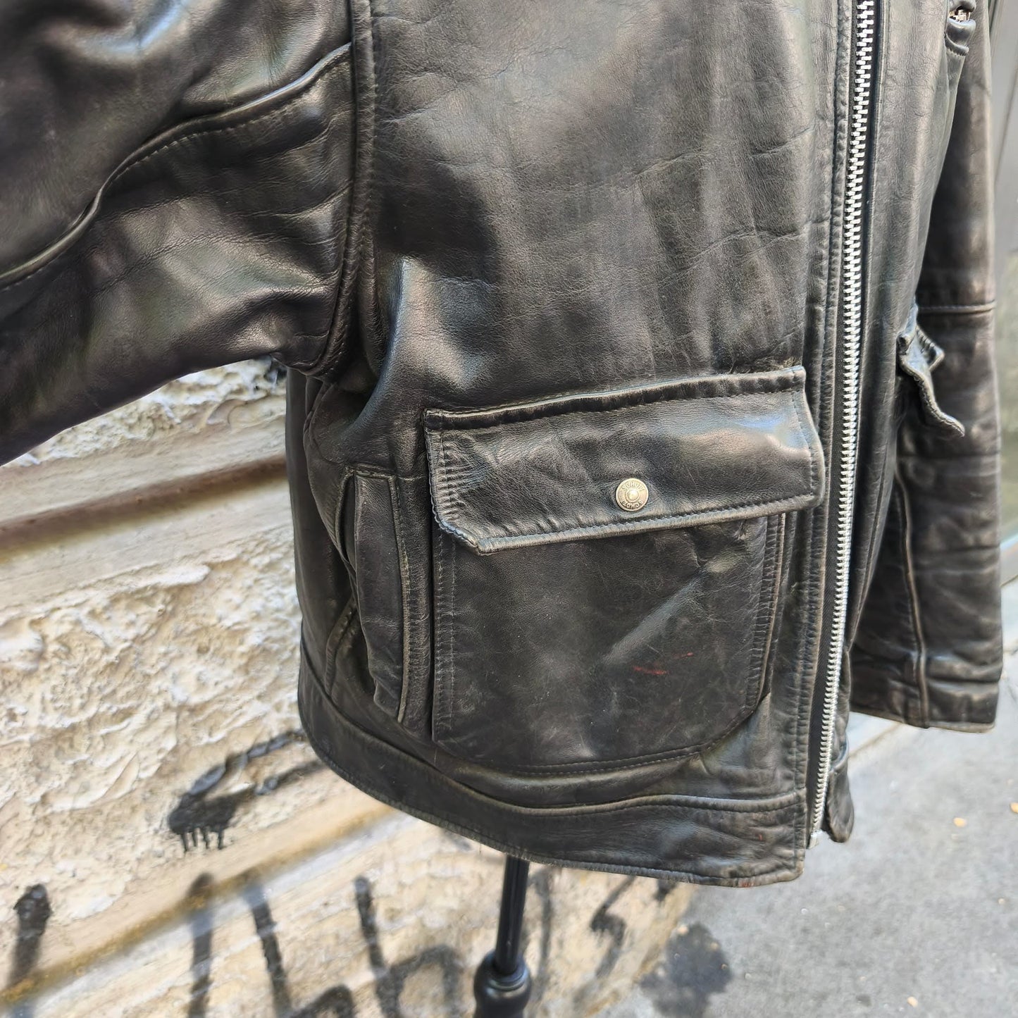 Giacca in pelle vintage Schott N.Y.C. Taglia xl