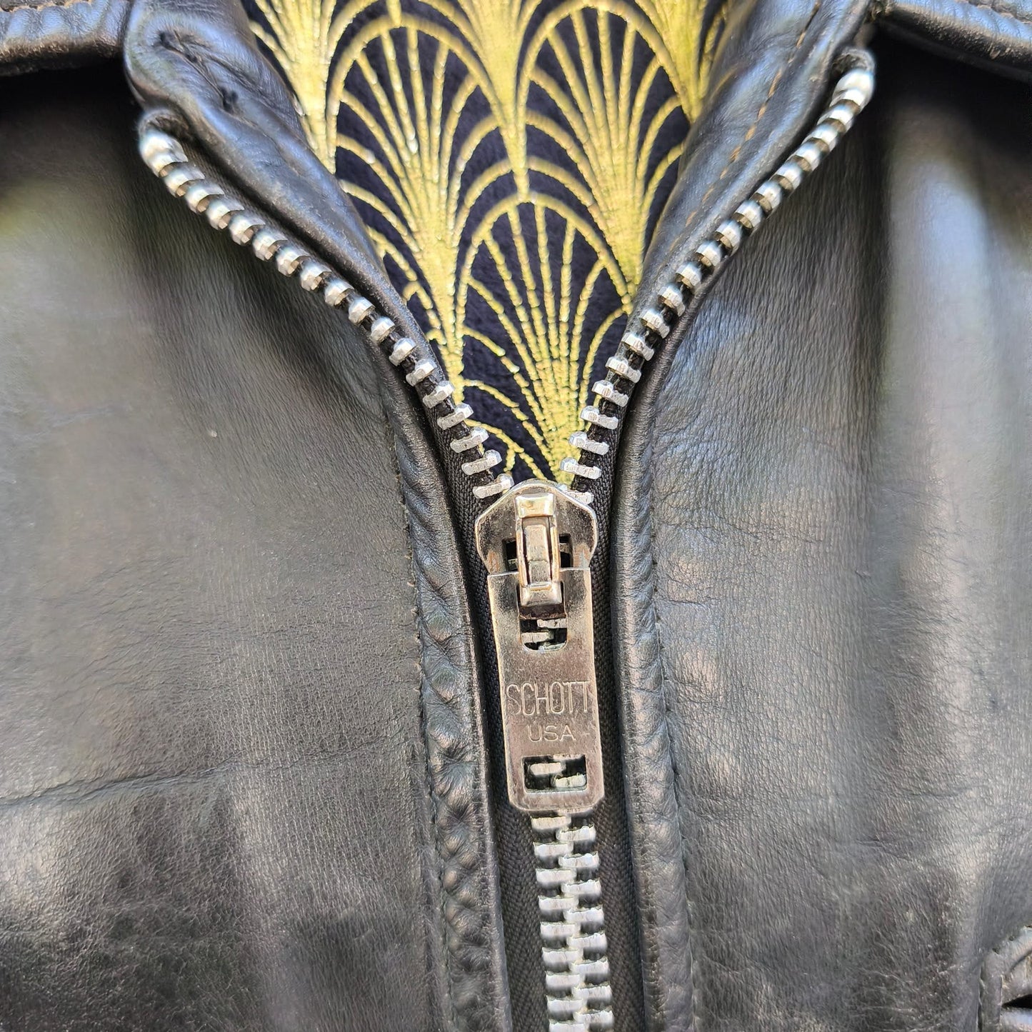 Giacca in pelle vintage Schott N.Y.C. Taglia xl