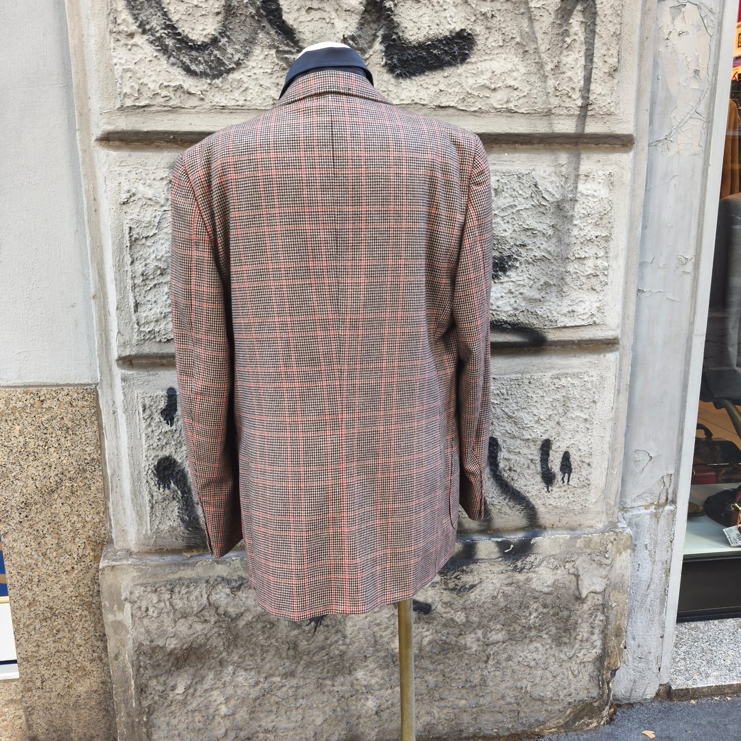 Blazer vintage in lana pied de poule