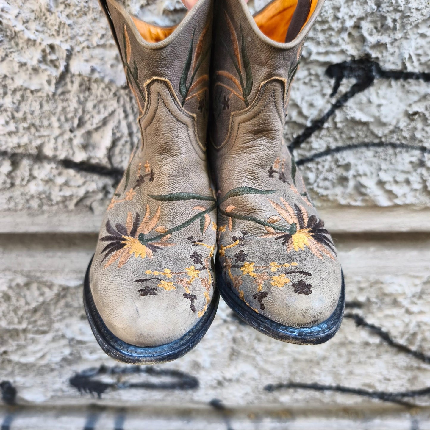Stivali texani vintage ricamati Sendra Boots