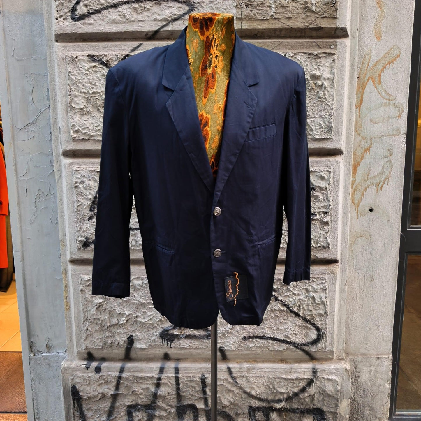 Giacca uomo blu custom David Bowie