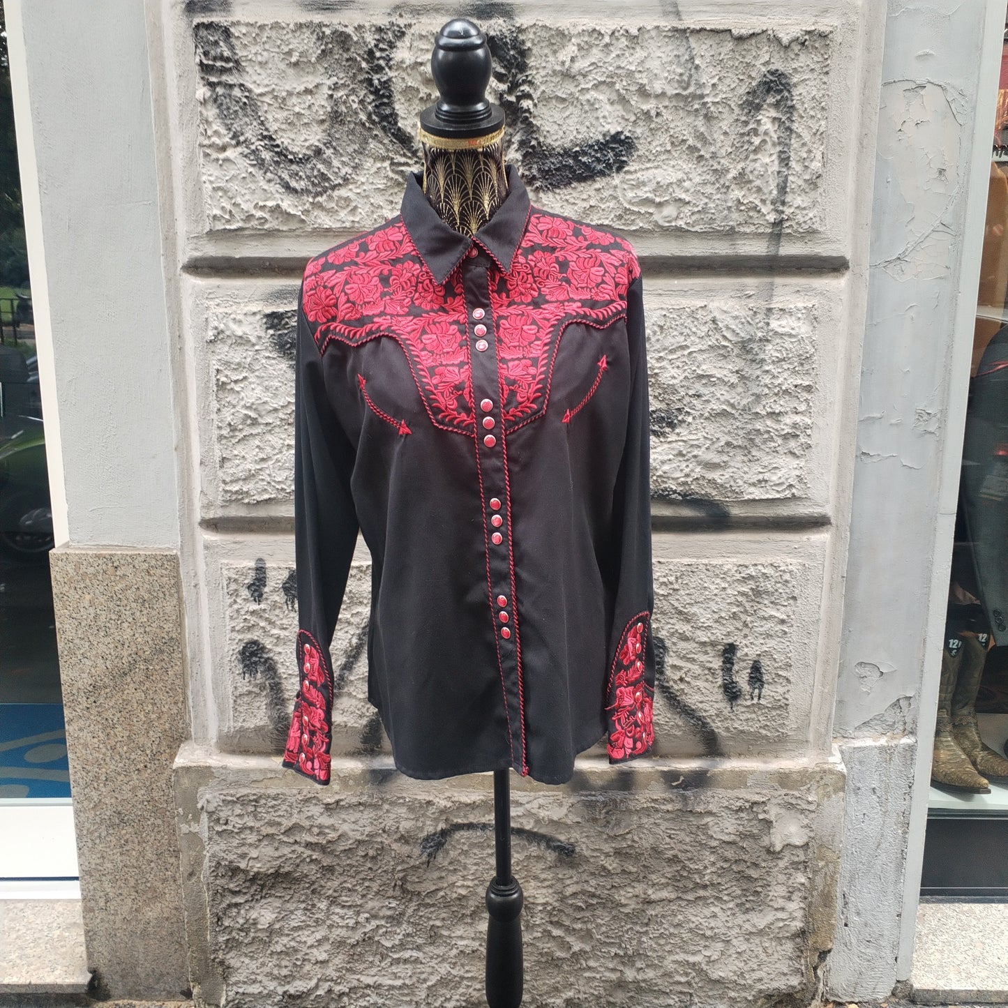 Camicia vintage ricamata Stars & Stripes