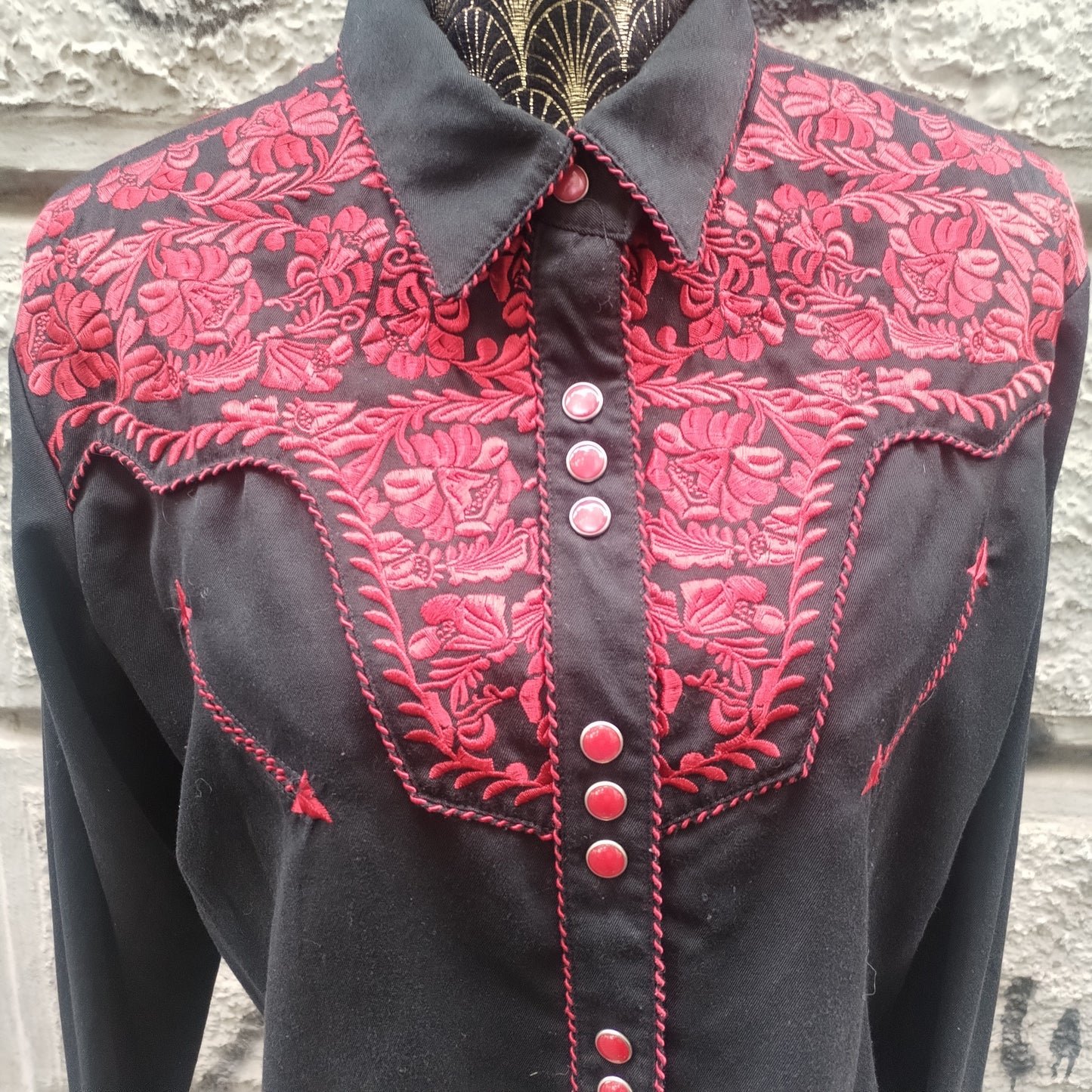 Camicia vintage ricamata Stars & Stripes