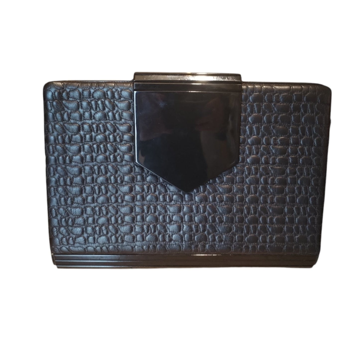 Pochette vintage Madras in pelle e bachelite
