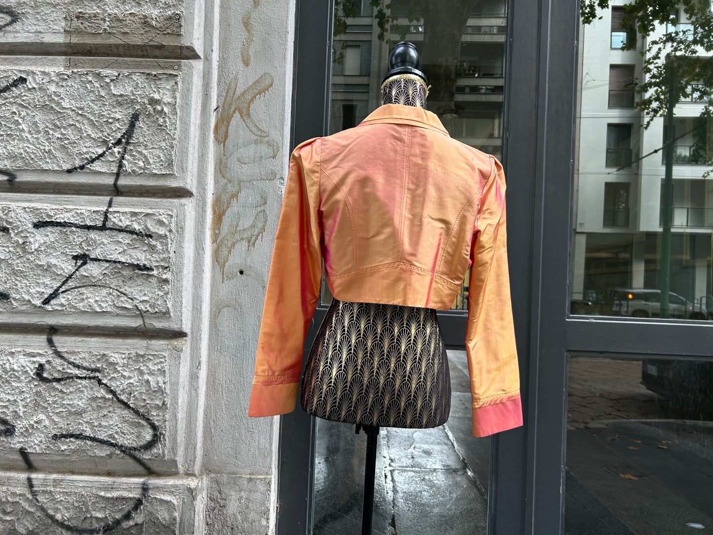 Blazer in shantung di seta vintage