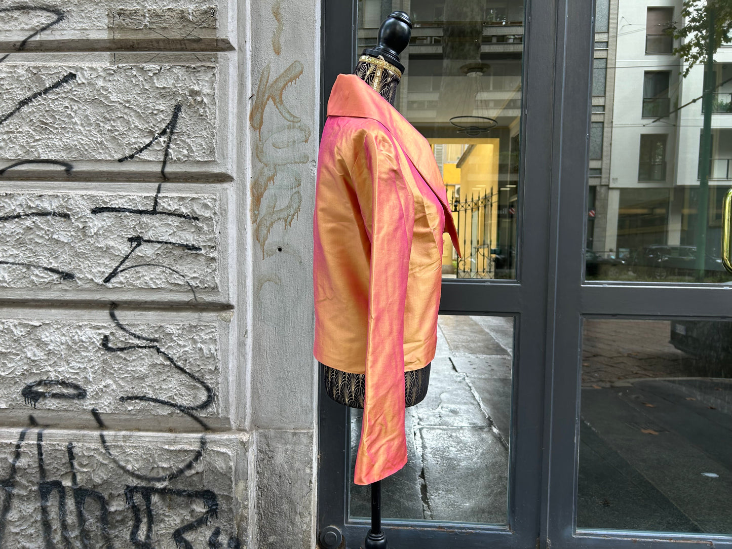 Blazer in shantung di seta vintage