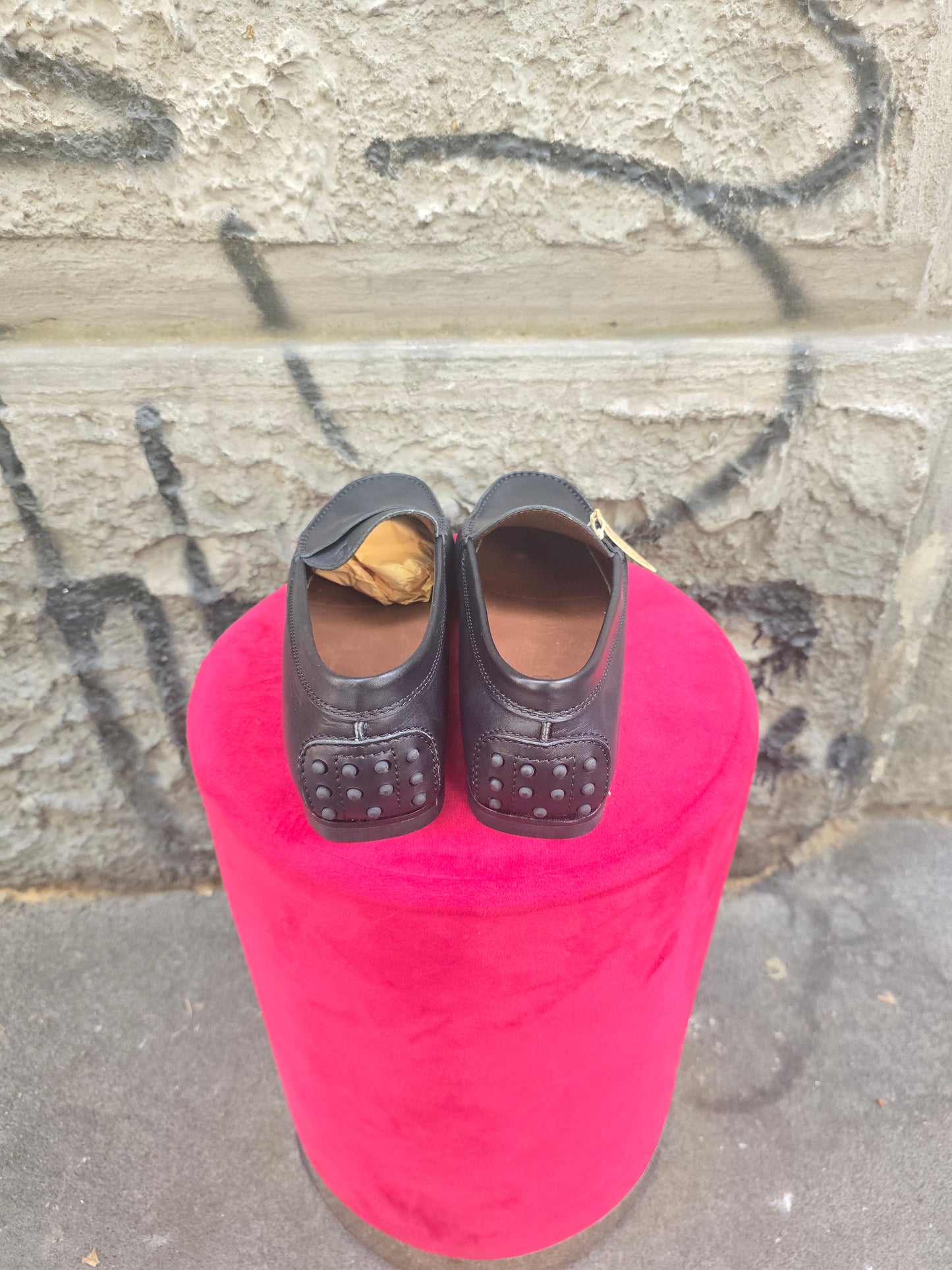 Mocassino vintage Tod's taglia 41 nero mai indossato