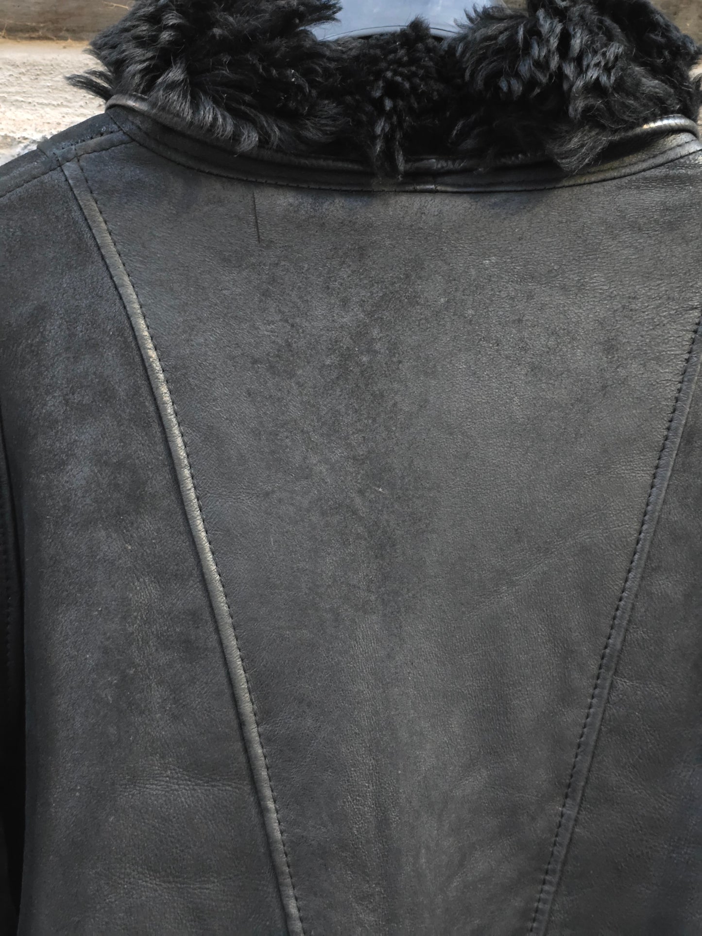 Montone donna vintage shearling a pelo lungo