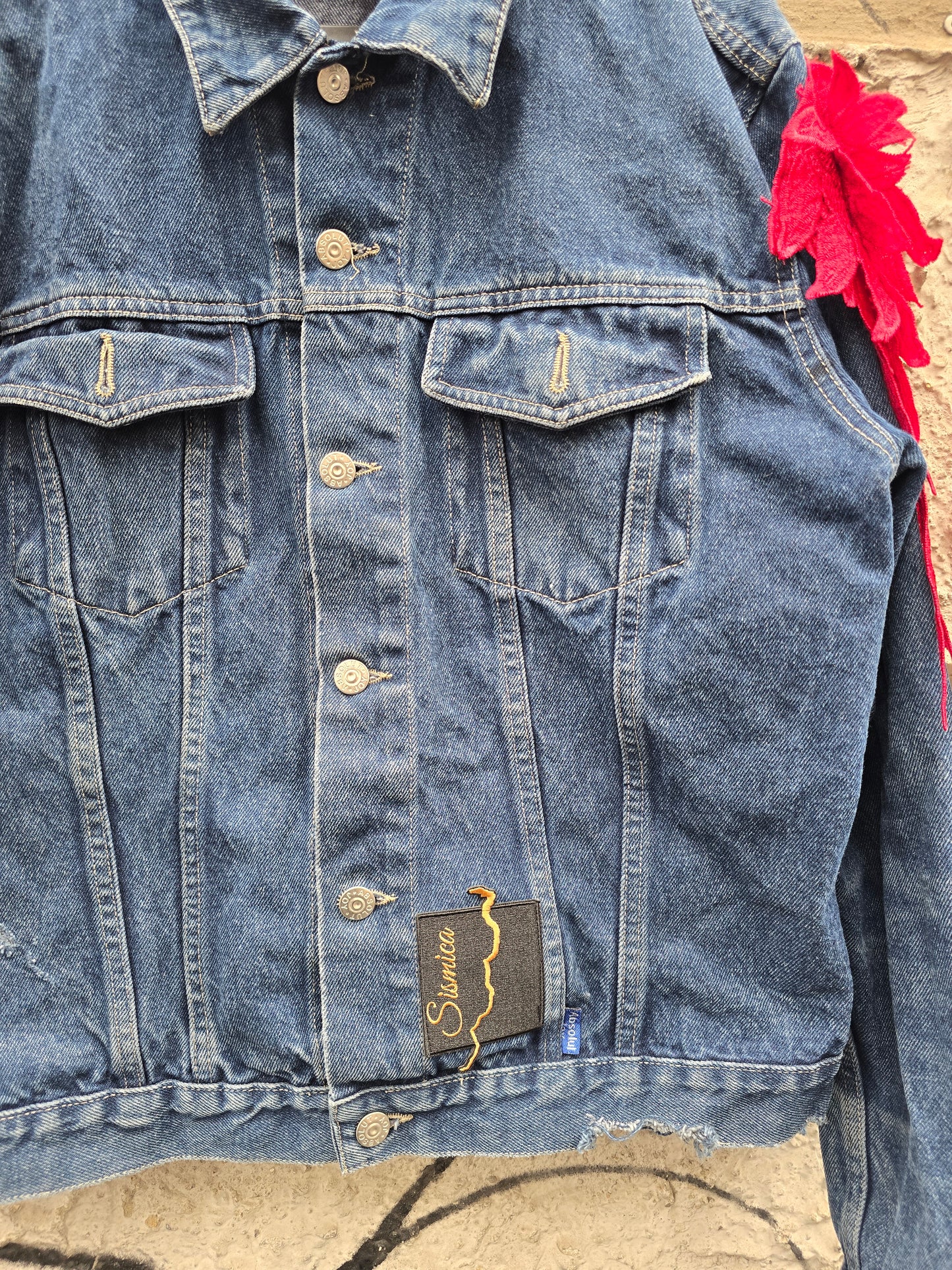 Giacca in denim custom Vivienne