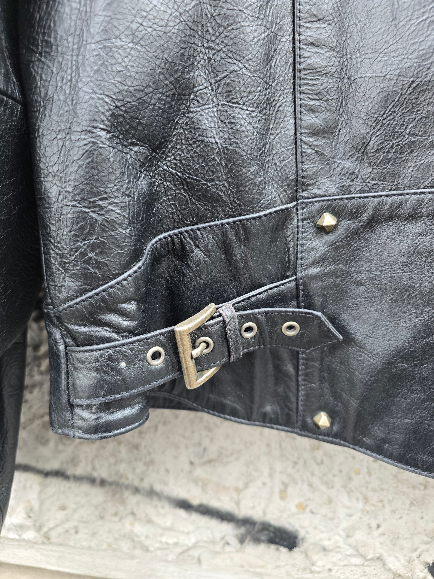 Giacca vintage in vera pelle Harley Davidson