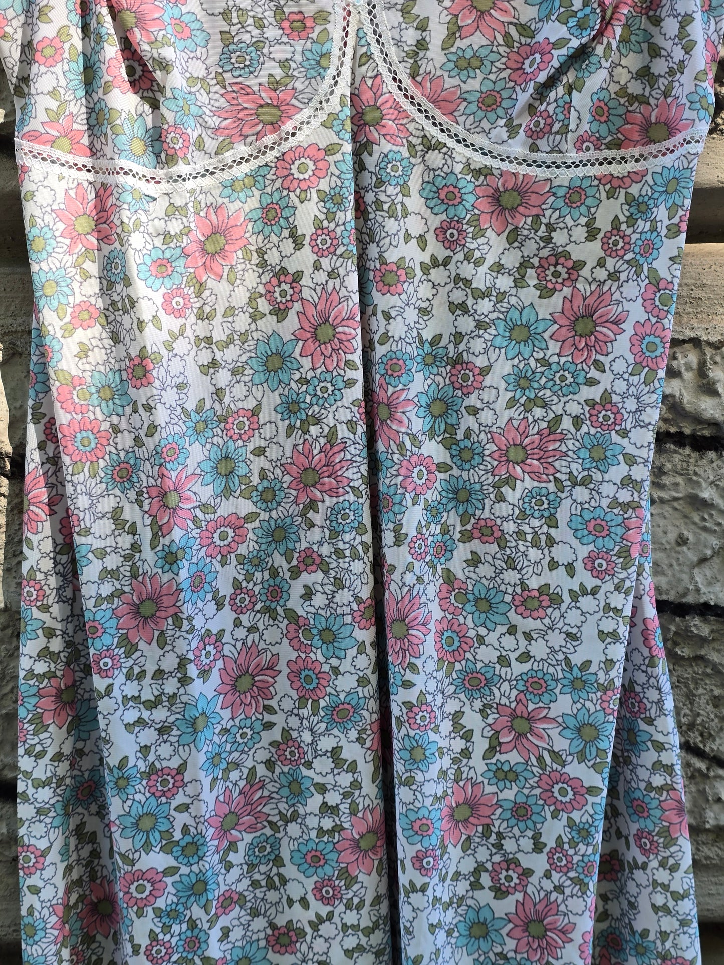 Sottoveste anni fiori vintage anni 70