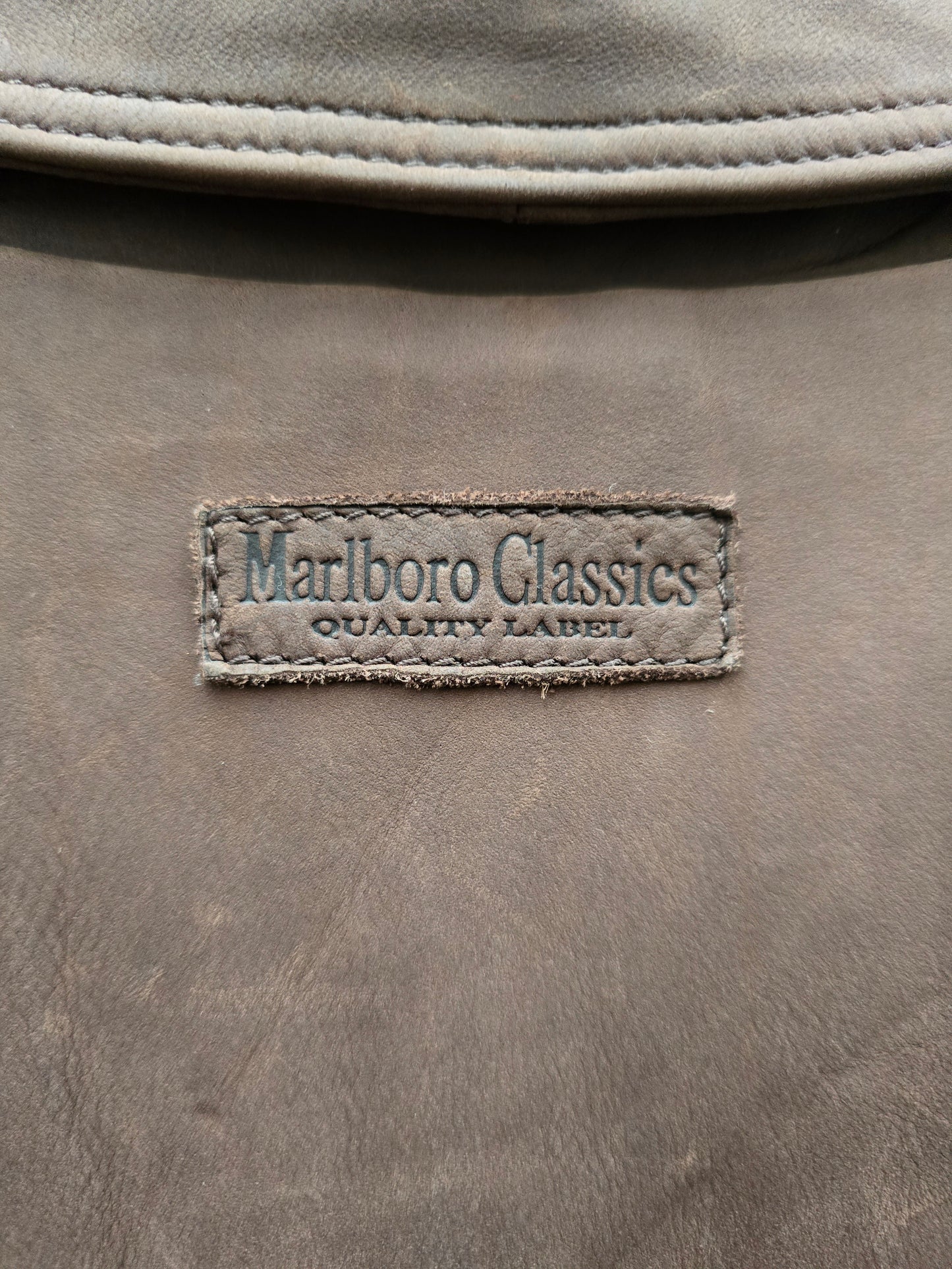 Cappotto vintage in pelle Marlboro Classics