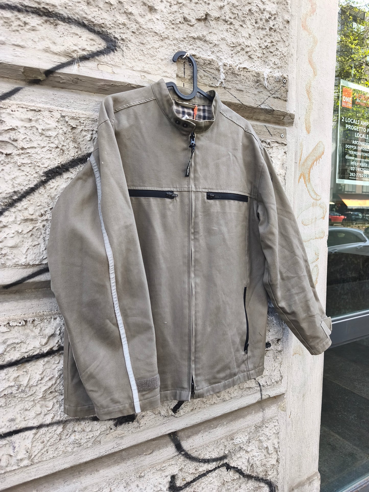 Giacca leggera vintage Custom Banksy by Sismica Vintage
