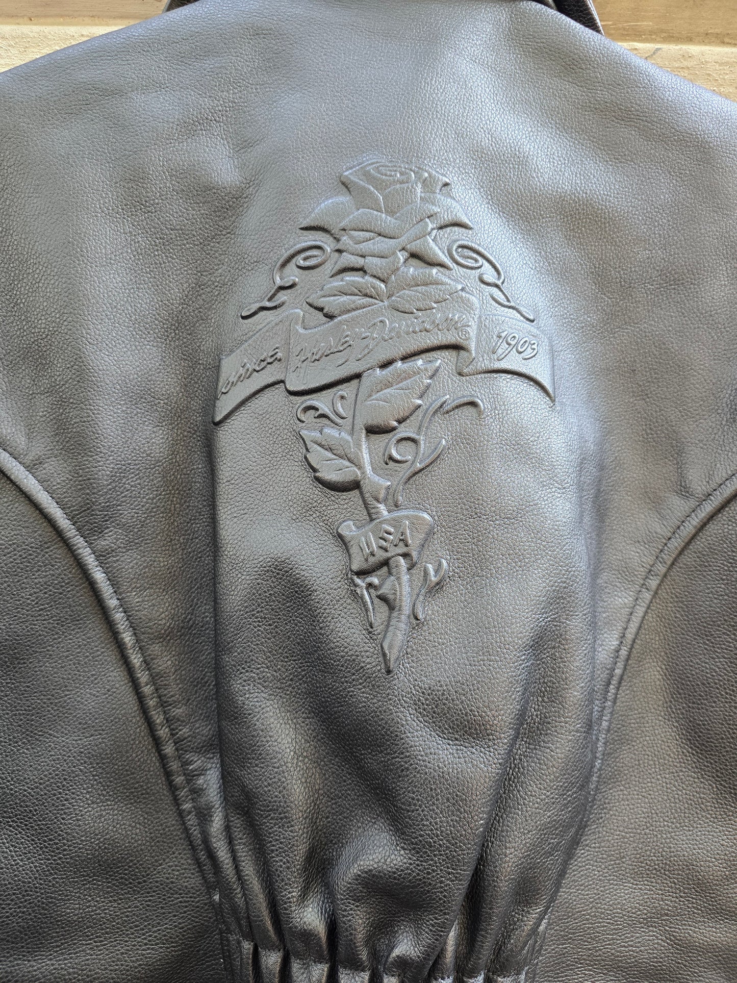 Giacca vintage Harley Davidson in vera pelle