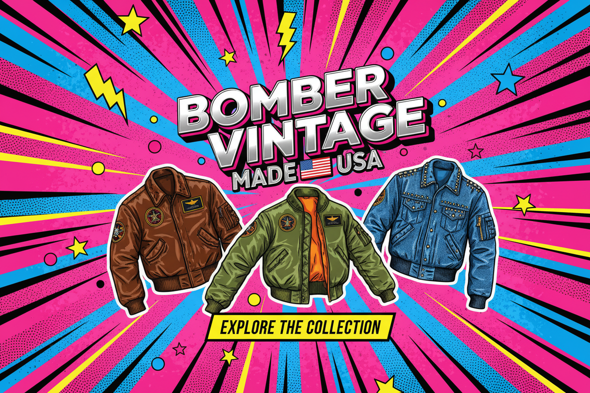 Banner Bomber vintage made in USA