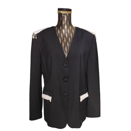 Giacca vintage parigina nera custom