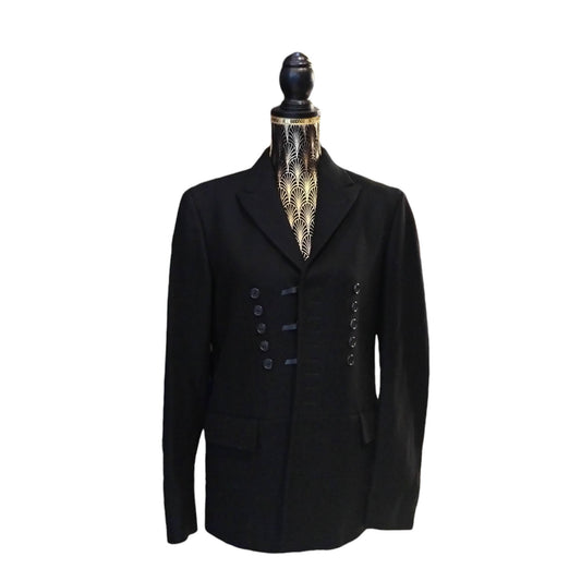 Giacca nera vintage in lana Christian Dior