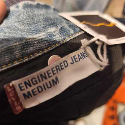 Giacca vintage in jeans Levi's  Engineered trapuntata Taglia M