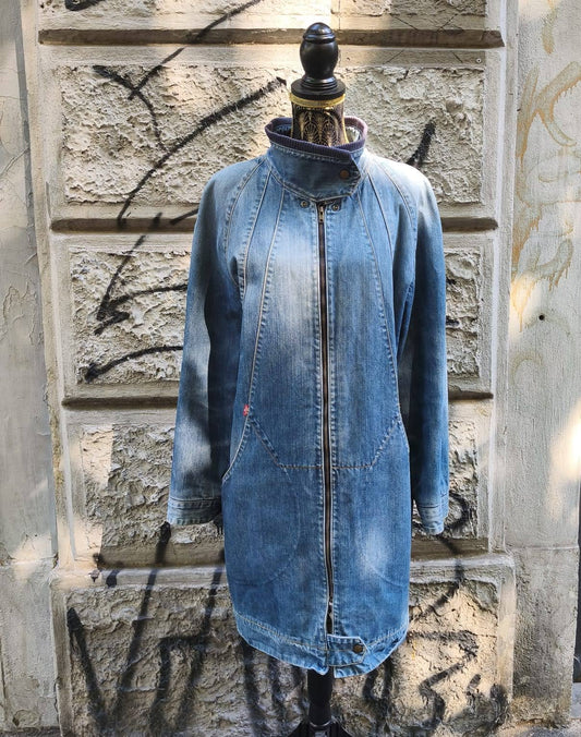 Giacca vintage in jeans Levi's  Engineered trapuntata Taglia M