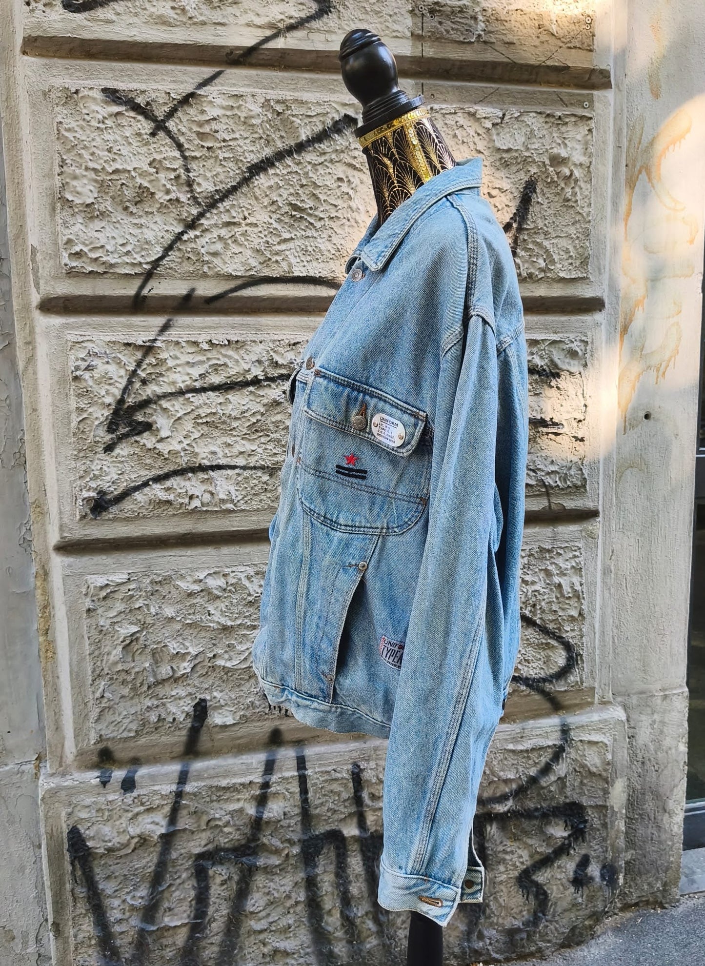 Giacca uomo in jeans vintage Uniform Type-A-1 Taglia xl