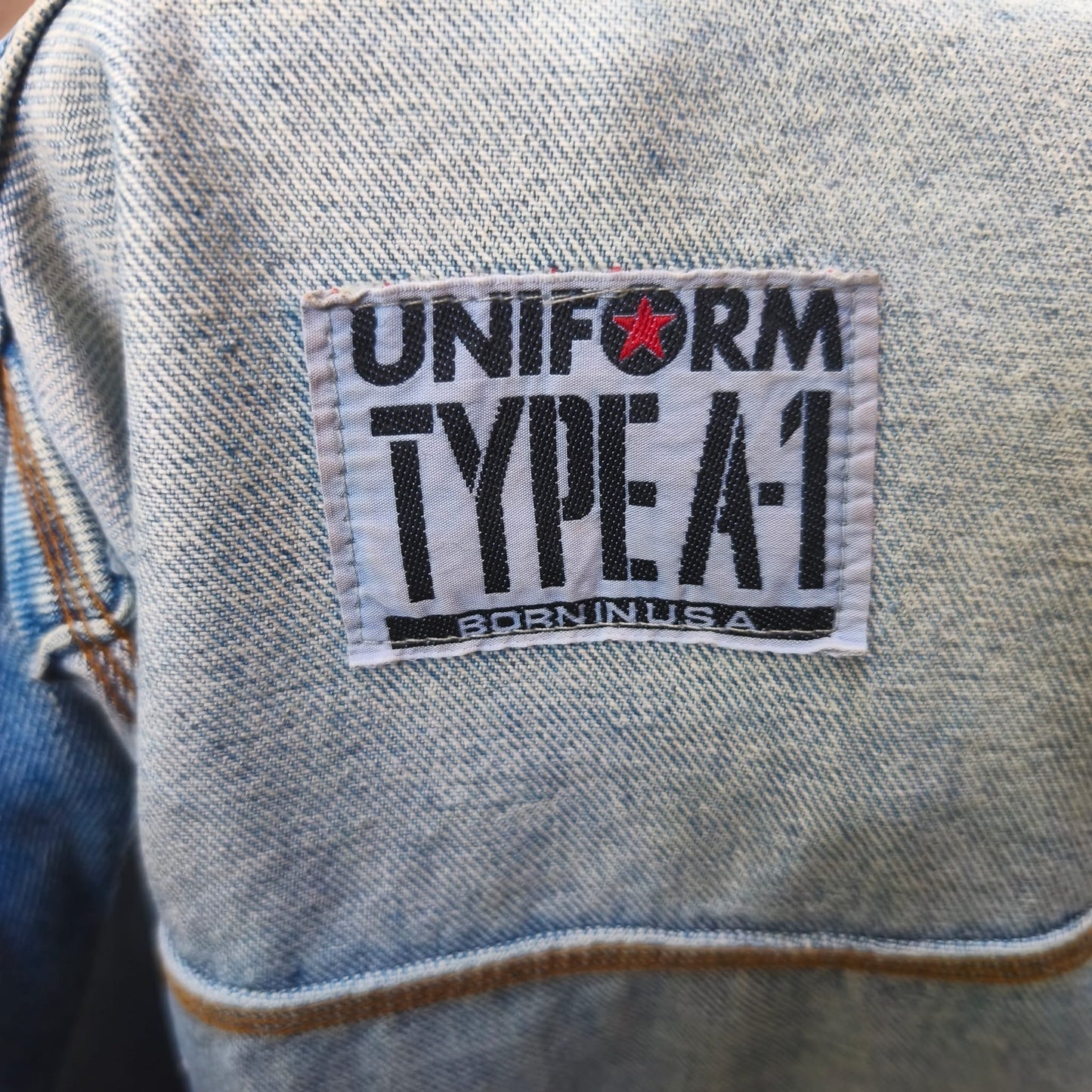 Giacca uomo in jeans vintage Uniform Type-A-1 Taglia xl