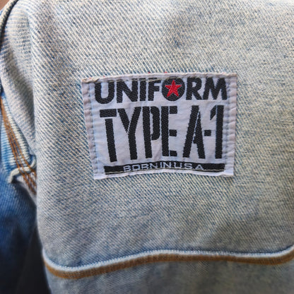 Giacca uomo in jeans vintage Uniform Type-A-1 Taglia xl