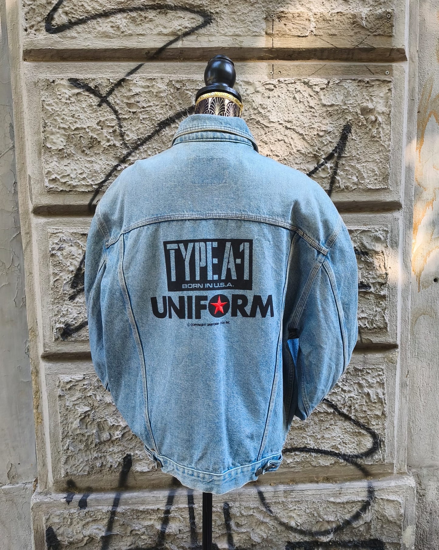 Giacca uomo in jeans vintage Uniform Type-A-1 Taglia xl