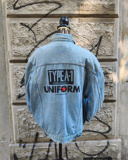 Giacca uomo in jeans vintage Uniform Type-A-1 Taglia xl