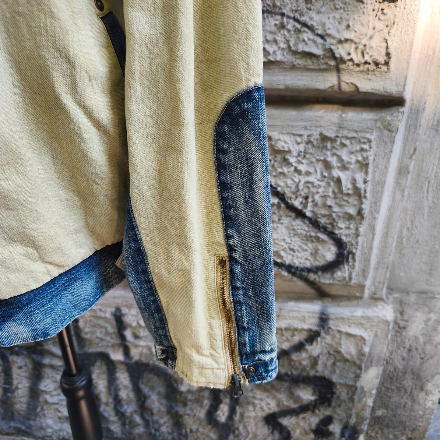 Giacca uomo in jeans vintage Marines Corp Joy Blue Taglia xl