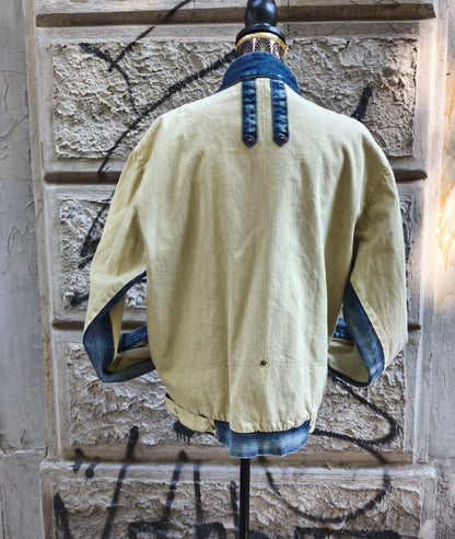 Giacca uomo in jeans vintage Marines Corp Joy Blue Taglia xl