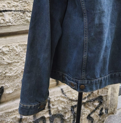 Giacca vintage in jeans Levi's blu scuro Taglia xl