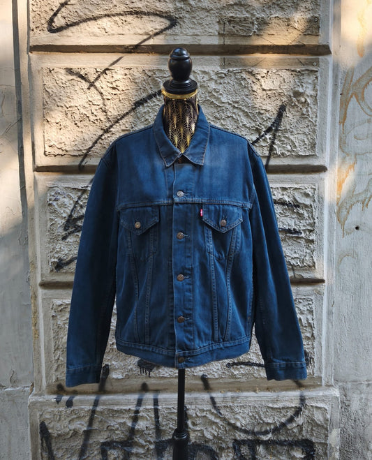 Giacca vintage in jeans Levi's blu scuro Taglia xl