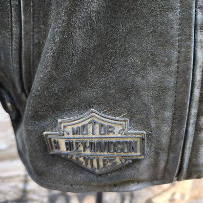 Giacca vintage in pelle Harley Davidson taglia L