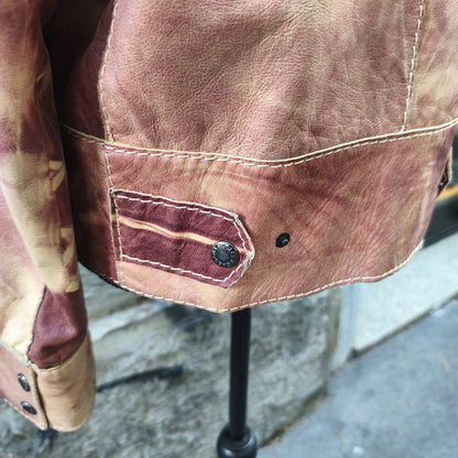 Giacca in pelle vintage Dolce e Gabbana Taglia 46