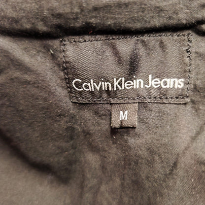 Giacca Calvin Klein vintage in pelle custom Roling Stones