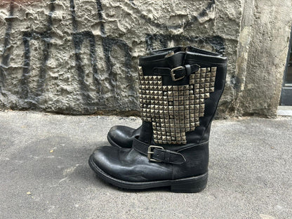 Stivali  vintage biker Ash con borchie