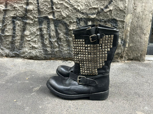 Stivali  vintage biker Ash con borchie