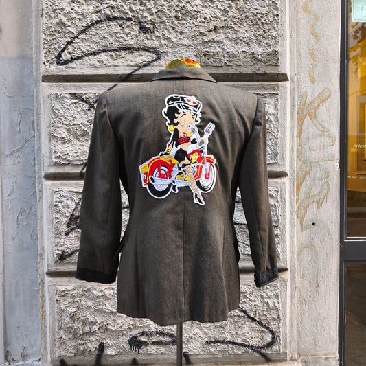 Blazer donna Luisa Spagnoli vintage custom Betty Boop